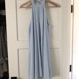 Blue Sleeveless Formal Dress